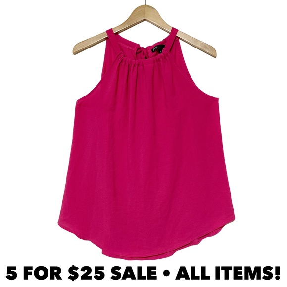 Gibson Tops - Gibson Tie Neck Halter Blouse